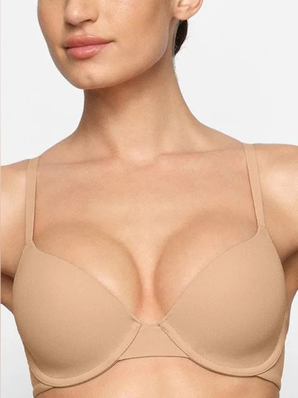 Skims Fits Everybody T Shirt Bra 36DD Mica NWT BA-DEM-9221 Neutral Underwire